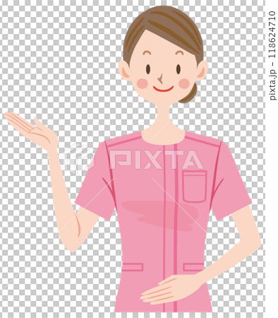 Nurse illustration beauty esthetician receptionist 118624710