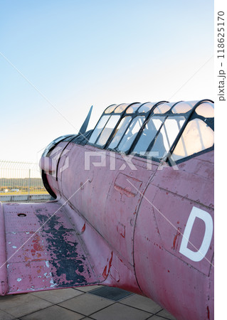 Model of an old airplane side view. Model of an old airplane side view. 118625170
