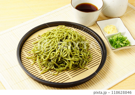 茶そば ざるそば 茶そば ざるそば 118628846