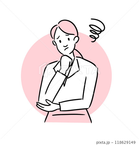 悩むビジネスウーマン 118629149