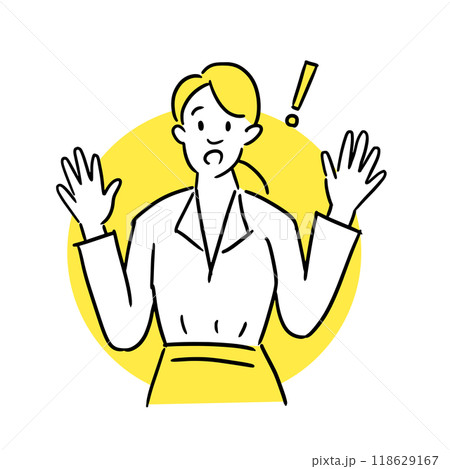 驚くビジネスウーマン 118629167