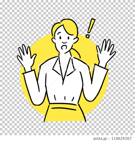 驚くビジネスウーマン 118629167