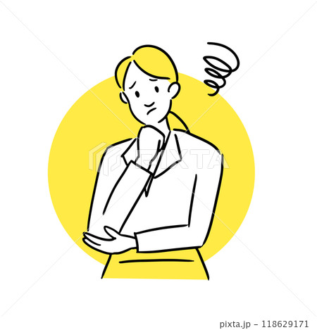 悩むビジネスウーマン 118629171