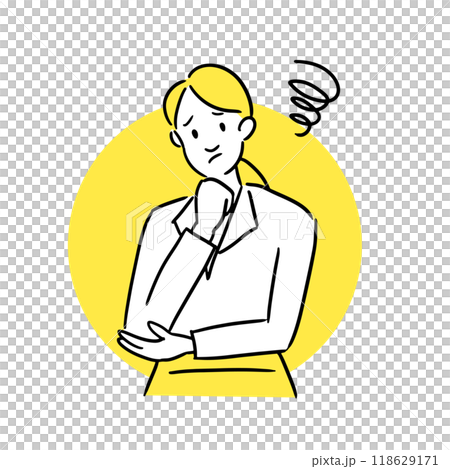 悩むビジネスウーマン 118629171