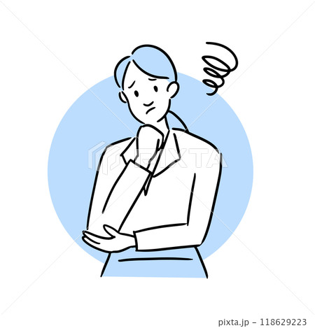悩むビジネスウーマン 118629223