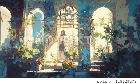 忘れられた遺跡：自然に抱かれた少女の旅 118629278