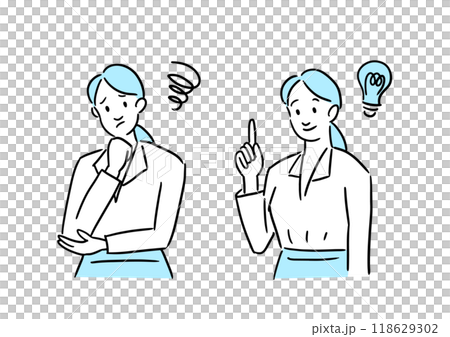 Businesswoman who solved the problem 118629302