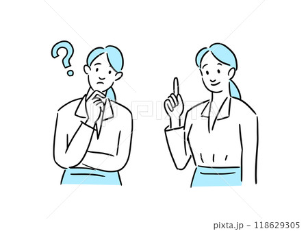 疑問が解決したビジネスウーマン 118629305