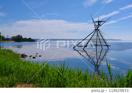 根木のボラ待ちやぐら　穴水湾　穴水町 118629633