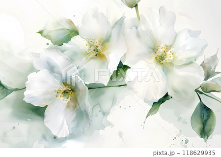 美しいムクゲの花 118629935
