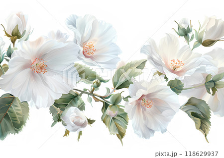 美しいムクゲの花 118629937