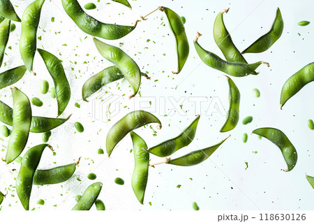 美味しそうな枝豆 118630126