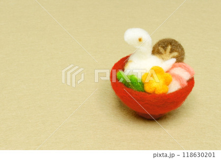 へび餅のお雑煮年賀状2025【横】 文字なし へび餅のお雑煮年賀状2025【横】 文字なし 118630201