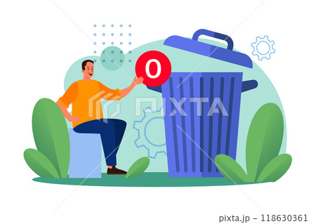 Empty trash 118630361