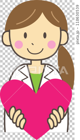 有心臟的一位夫人與心臟 118630539