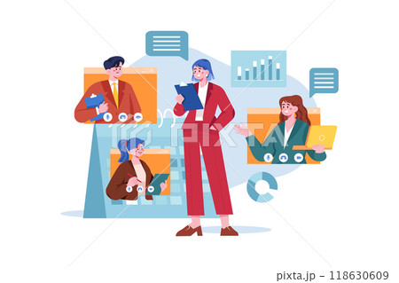 Business People Doing Online Meeting 118630609