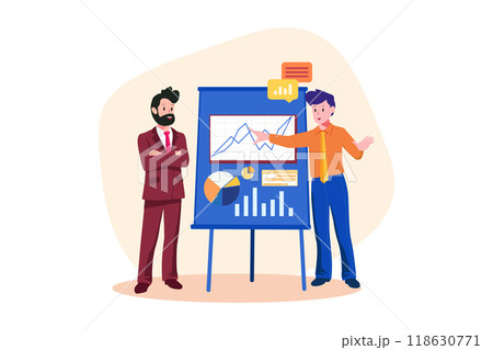 Business Activities Illustration concept. Flat illustration isolated on white background Business Activities Illustration concept. Flat illustration isolated on white background 118630771