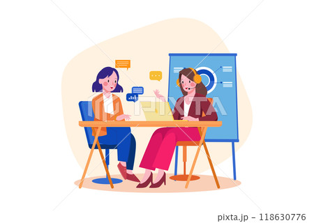 Business Activities Illustration concept. Flat illustration isolated on white background 118630776