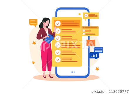 Business Activities Illustration concept. Flat illustration isolated on white background 118630777