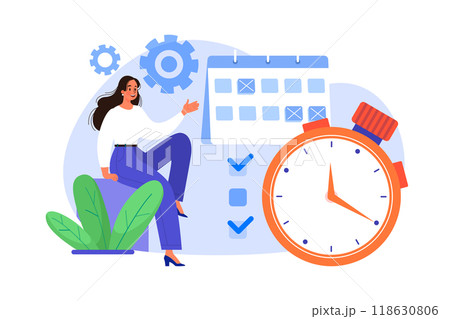Business Startup Illustration concept. Flat illustration isolated on white background Business Startup Illustration concept. Flat illustration isolated on white background 118630806