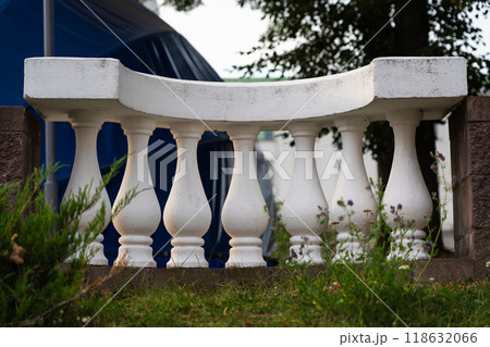 Concrete balusters, decorative, semicircular fencing Concrete balusters, decorative, semicircular fencing 118632066