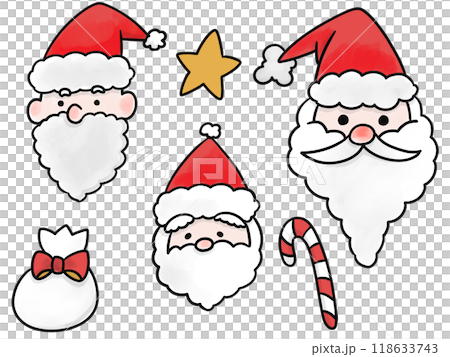 Cute Santa set illustration Cute Santa set illustration 118633743