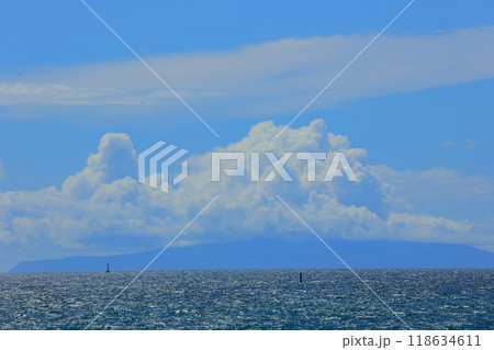 海に浮かぶ白い雲の写真素材 [118634611] - PIXTA