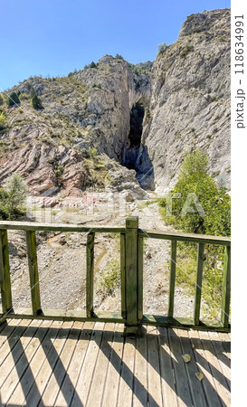 Harmankaya Canyon, Bilecik, Turkey. Harmankaya Canyon is located in Harmankaya Nature Park. Magnificent natural scenery, hills and rocks in which the canyon is located. 118634991