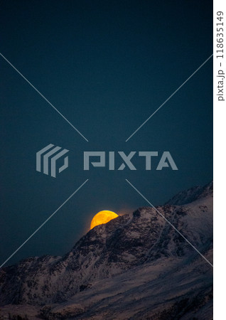 Midwinter moon over Bodo Midwinter moon over Bodo 118635149