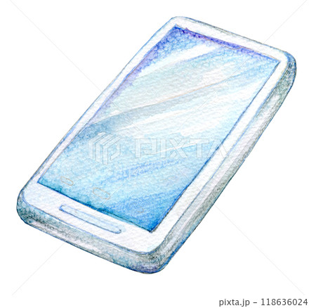 水彩イラスト スマートフォン 水彩イラスト スマートフォン 118636024