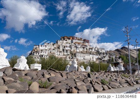 Thiksey Monastery in Ladakh, India Thiksey Monastery in Ladakh, India 118636468