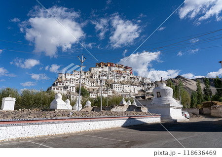 Thiksey Monastery in Ladakh, India Thiksey Monastery in Ladakh, India 118636469