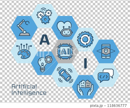 AI　六角形のデザイン 118636777