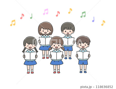 合唱する子どもたち 118636852