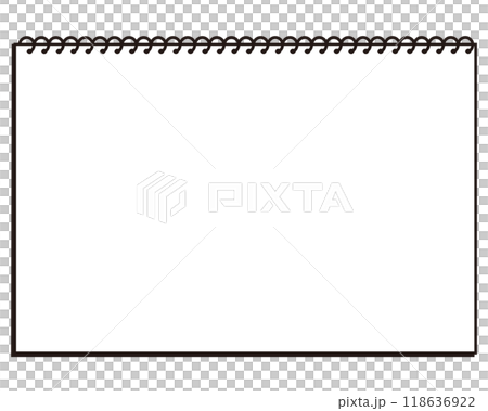 Notepad frame illustration Notepad frame illustration 118636922