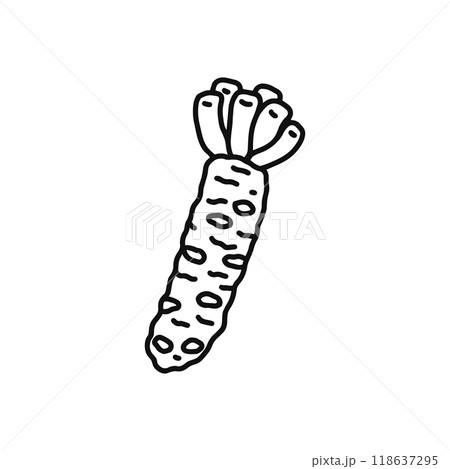 わさび 線画 わさび 線画 118637295