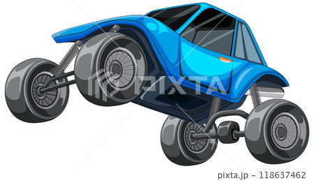 Blue Off-Road Vehicle Illustration 118637462