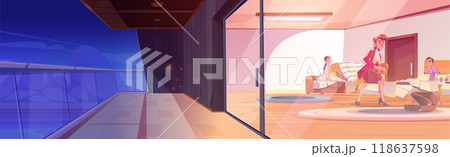 Children catch masked thief stealing treasure 118637598