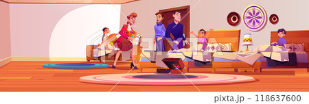 Burglar caught on stealing treasure chest. 118637600