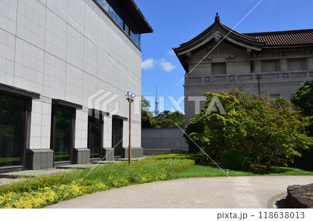 東京国立博物館から見る東京スカイツリー 118638013