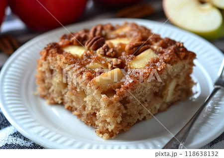 Apple Cinnamon Cake Slice Apple Cinnamon Cake Slice 118638132