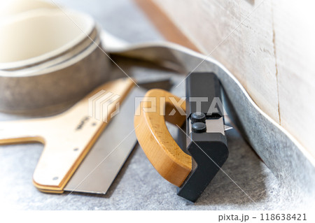 リフォーム　DIY　床　クッションフロアの施工　CFカッター 118638421