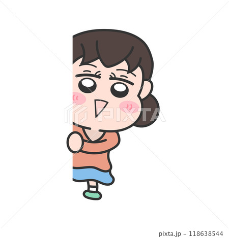 覗く女の子 118638544