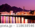 中東オマーン、マスカットの夜景 118638546