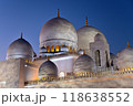 中東・アブダビのグランドモスクの夜景 118638552