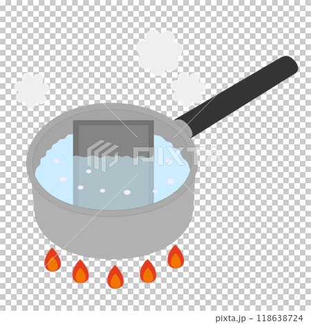在鍋中加熱蒸煮食品的插圖 118638724