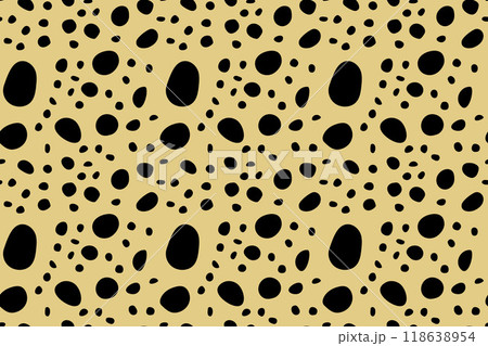 Small dash pattern. Seamless minimal dash...のイラスト素材 [118638954] - PIXTA