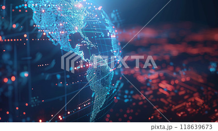 High resolution business hologram background with global network analysis and connection, High resolution business hologram background with global network analysis and connection, 118639673