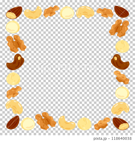 混合堅果排列成方拱形 118640038