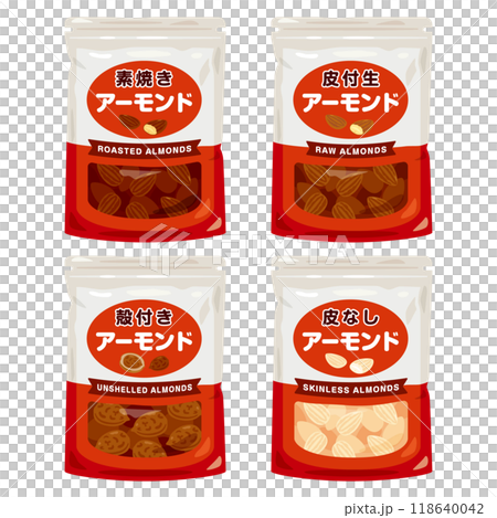 袋入りのアーモンドセット 袋入りのアーモンドセット 118640042